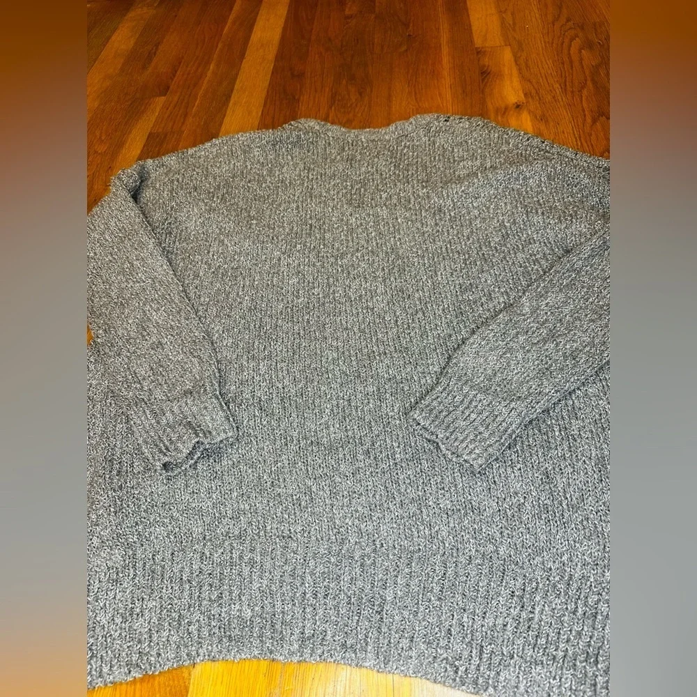 Abercrombie Kids Gray Knit Open Front Cardigan Sweater | Size 15/16